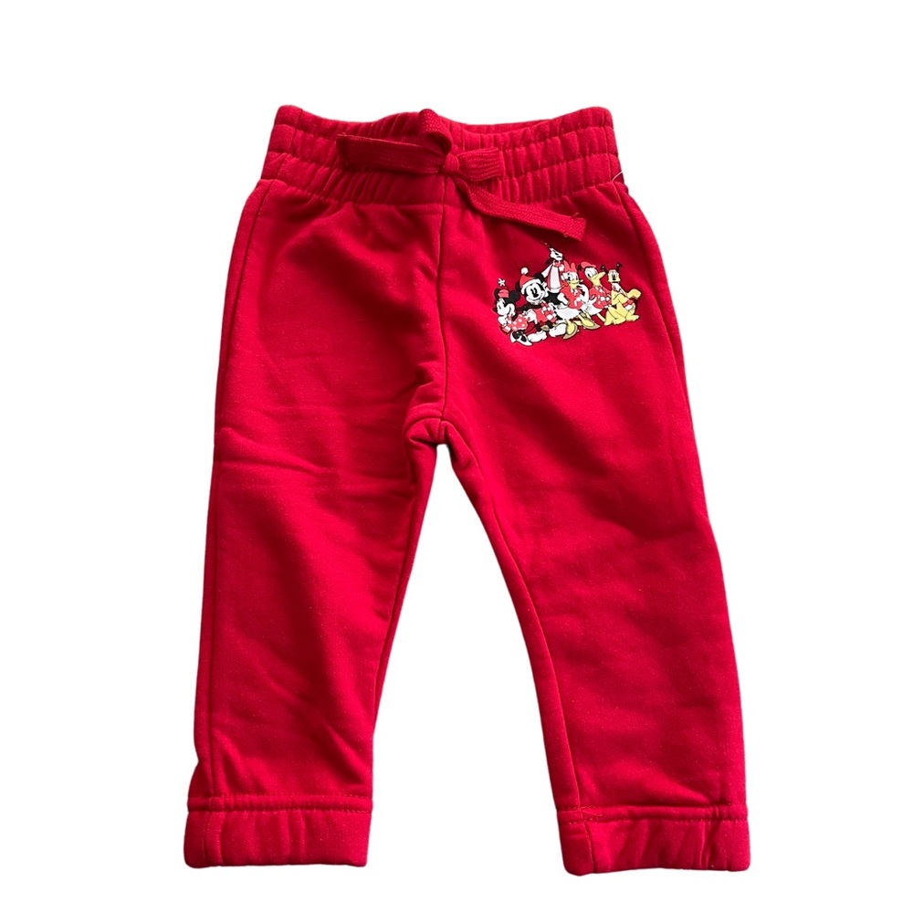 Disney Newborn Baby Holiday Sweatpants NWT